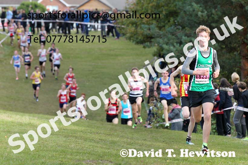 Boys under-15s 2021 National Cross Country Relays, Berry Hill Park, Mansfield. Photo: David T. Hewitson/Sports for All Pics
